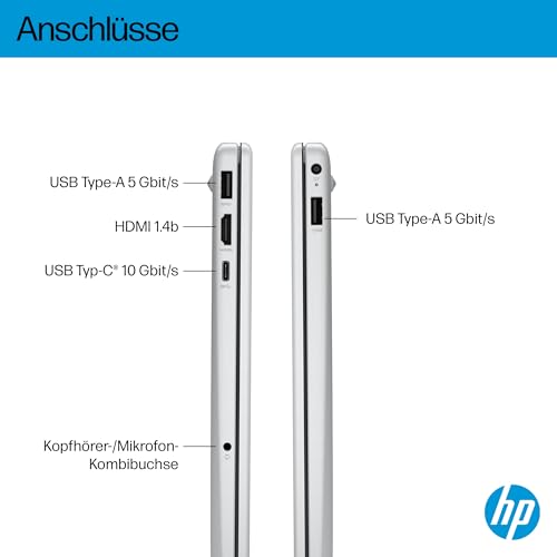 HP OmniBook 3 Next Gen AI PC 15-fn0523ng | Copilot+ PC | 15.6 Zoll FHD Display (1920 x 1080) | AMD Ryzen AI 5 330 (50 NPU-Tops) | 16GB RAM | 512GB SSD | QWERTZ Tastatur | Windows 11 Home | Silber