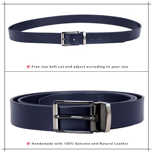 Image of HORNBULL Mens Tosca Leather Belt | Top Grain Formal and Casual Mens Belt