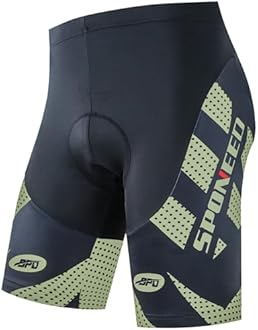 sponeed Men's Cycling Shorts Padded Bicycle Riding Pants Bike Biking Clothes Cycle Wear Tights