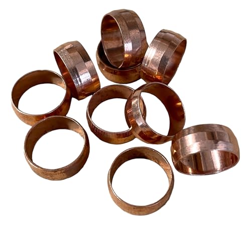 Copper Compression Olives - Pack of 10 (15mm)