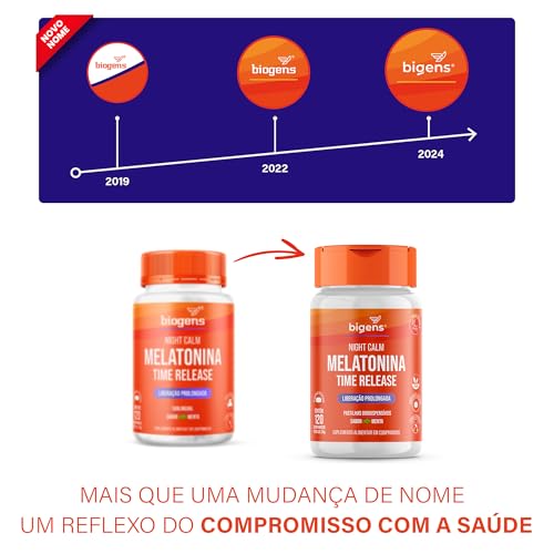 Night Calm Melatonina Time Release, 120 comprimidos, Biogens