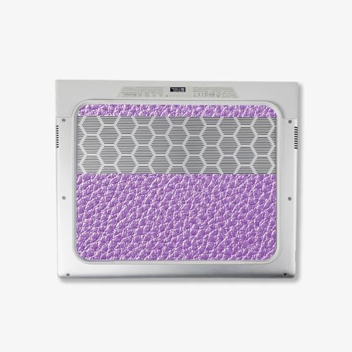 Image of MightySkins Carbon Fiber Skin Compatible with Alienware X14 R2 (2023) Full Wrap Kit - Purple Pleather | Protective, Durable Textured Carbon Fiber Finish | Easy to Apply | Made in The USA
