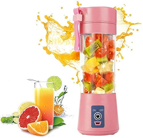 DHTOMC Exprimidores de Cocina 380ml USB portátil Recargable eléctrica de la máquina Licuadora Mezclador Mini Taza de Jugo Fabricante rápido procesador de Alimentos Licuadoras Xping