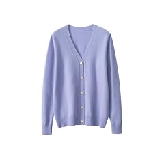 Solid Open Front Knitted Cardigan Cashmere Sweater for Women