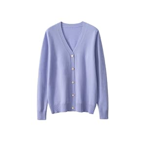 Solid Open Front Knitted Cardigan Cashmere Sweater for Women