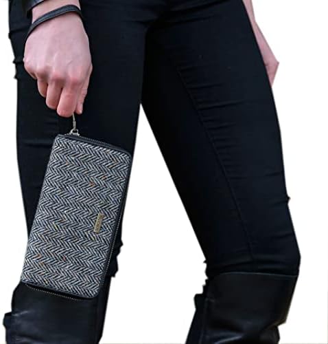 Mucros Weavers Womens Gray Herringbone Irish Tweed Wallet image 5