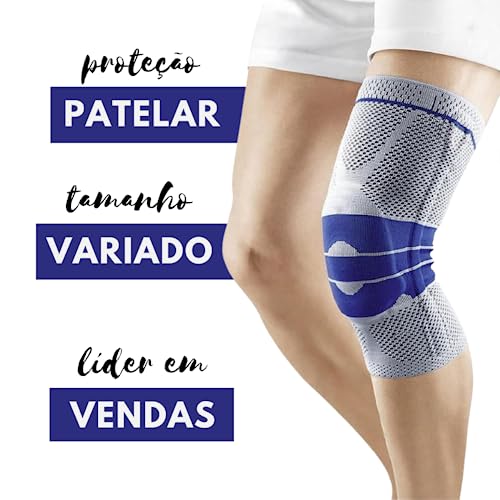 Joelheira Ortopédica Compressão Articulada Hastes em 3D Patelar para Dor no Joelho - Circunferência