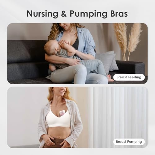 Image of As Fairy Seamless Nursing Bras for Breastfeeding Soft Wireless Sleep Maternity Bralette Regular and Plus Size