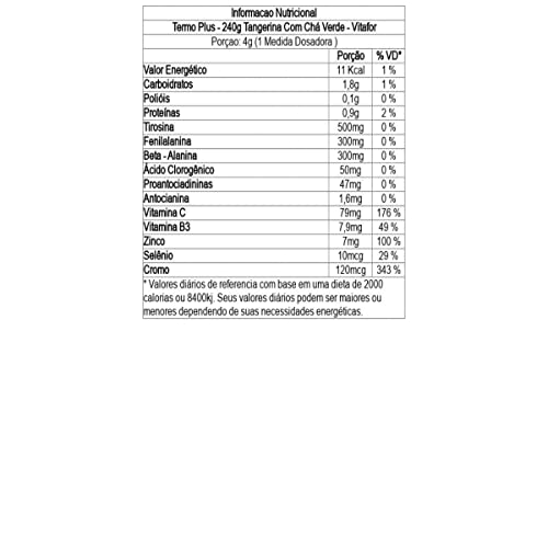 Vitafor - Termoplus - 240g - Tangerina c/ Chá Verde