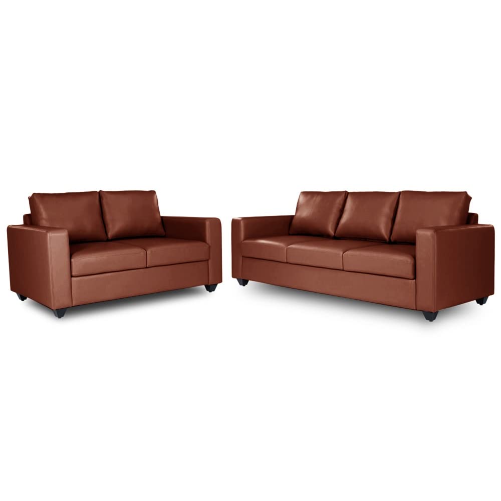 Wakefit Sofa Set | 3 Year Warranty | Sofa 5 Seater, 5 Seater Sofa for Living Room, Wooden Sofa Set 3+2 Seater - Napper(Romance : Tan)-picture-16