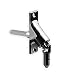 Produktbild DIWARO.® | Rolladen Gelenklager G096, 90 Grad Umlenkung, Grundplatte 22 x 85 mm mit 2 Befestigungslöcher, Kurbelzapfen Anschluss 11,9 mm, Antrieb zum Rolladengetriebe 8 mm Vierkant.