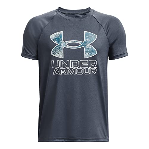 Image of Under Armour Boys' Tech Hybrid Printed Fill Short-Sleeve T-Shirt