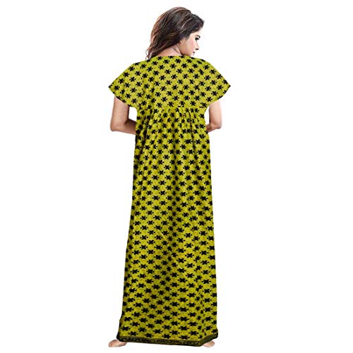 Image of Nighty for Women Cotton Printed Maxi Gown Ankle Length Nighty Night Dress Gown for Women Maxi (Combo Pack of 2)