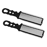 OFFIGAM 2pcs Men's Styling Comb Fine Tooth Hair Cutting Comb Barber Fade Hair for Women Clipper Detangler