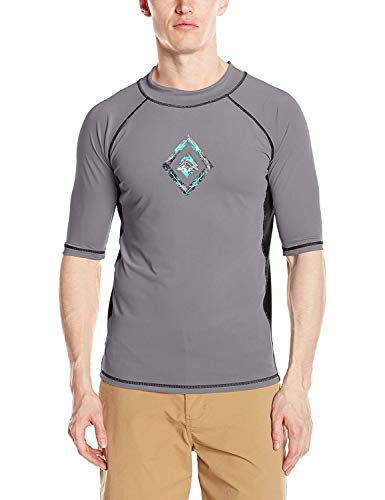 Image of Kanu Surf Men's Fiji UPF 50+ Short Sleeve Sun Protective Rashguard Swim Shirt