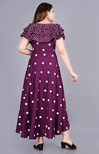 Image of Women's Polka Dot Fit and Flared Royon Dress