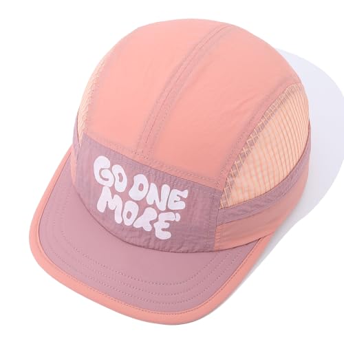 Gvatasz Mesh 5 Panel Baseball Cap Summer Short Brim Hats for Men Women Breathable Lightweight Dad Hat Umpire Cadet Cap