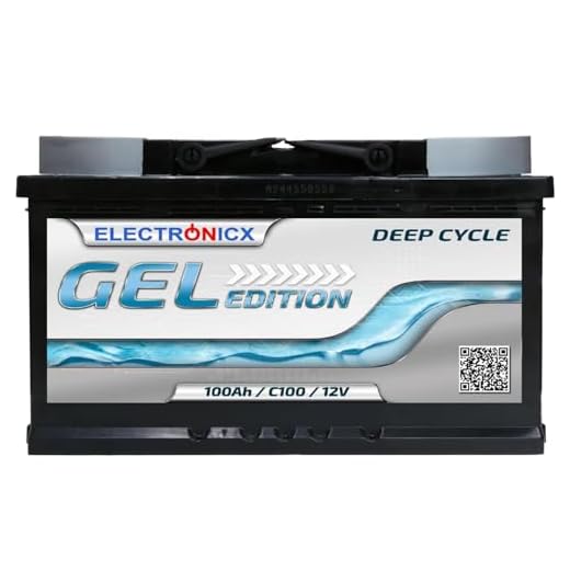GEL batteri 12 V batteri 12 V 100 Ah Electronicx GEL Edition solbatteri 12 V batteri 12 V solcellsbatterier försörjningsbatteri 12 V gel husvagn batteri husbil gelbatteri 12 v 100 Ah solbatteri mover
