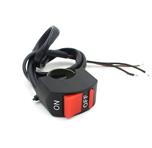 E-Bro Motorcycle ATV Bike Handlebar Kill Stop Switch ON Off Button Bullet Connector