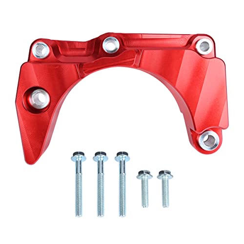 Canitu Case Saver Protector Sprocket Cover Guard Chain Repair Kit Engine Protection Motorcycle Sprocket Protector For Yamaha Raptor 700, Cnc Aluminum Repair & Prevent Broken Mounts (Red) #TOP6