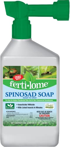 Fertilome (16055) Spinosad Soap Insecticide Ready to Spray, Spinosad Bagworm, Tent Caterpiller &