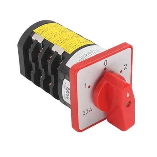 Commutateur électrique à cames rotatif 2 positions isole et contrôle 4kW sous 380V