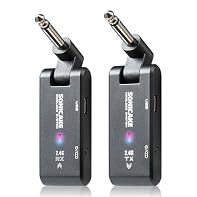 2.4G wireless audio system suitable for high impedance instruments such as electric guitars and bass, with low latency (