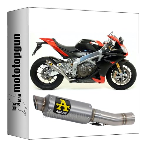Pot echappement race gp2 Arrow titane Aprilia RSV4 2014 reduction de poids mototopgun