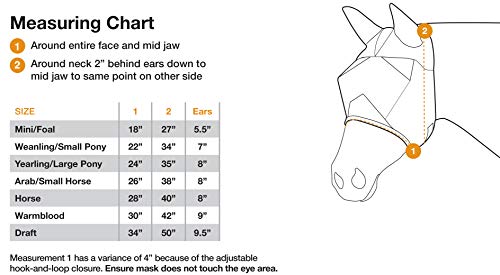 Cashel Quiet Ride Horse Fly Mask with Ears, Black, Horse - Thumbnail 2