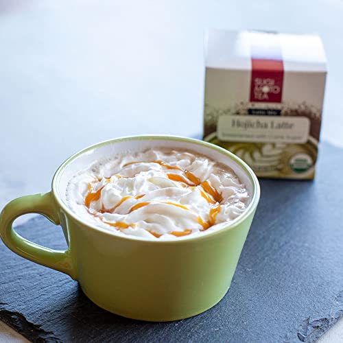 [Sugimoto Tea] Organic Hojicha Latte Mix, Authentic Japanese Roasted Green Tea, Easy Preparation, Usda Organic, Kosher, Non-Gmo 4.32 Oz (120G) Box #TOP2