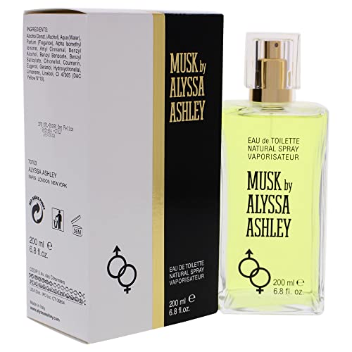 Alyssa Ashley Musk - Perfume for Men and Women with Citrus and Sicilian Bergamot - Long Lasting - Womens Fragrances - 6.8 oz EDT Spray