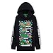 Produktbild Minecraft Hoodie Kinder Kapuzenpullover Jungen und Mädchen Teenager (9-10 Jahre, Schwarz/Mehrfarbig)