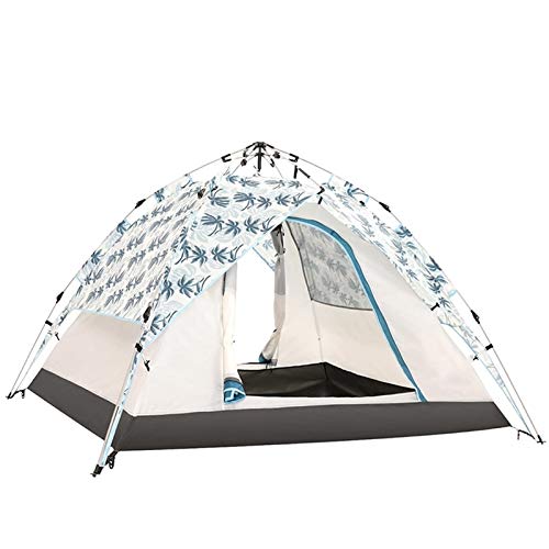 Tente pop-up 3-4 places à ouverture instantanée et double couche avec fenêtres en réseau