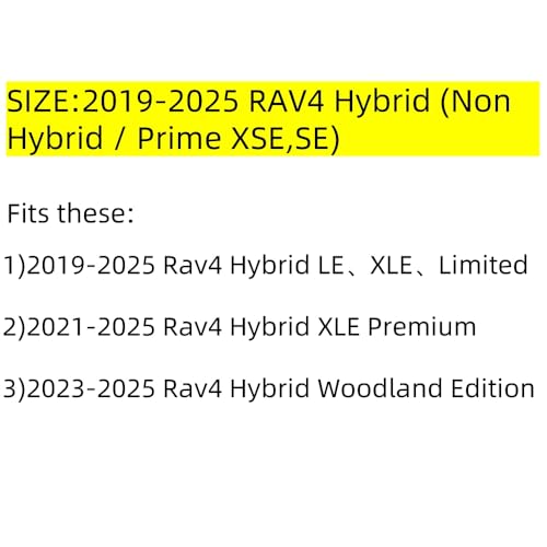 Image of EKR Rav4 Seat Covers Custom Fit for Toyota Rav4 (Only Hybrid) 2019-2025 LE,XLE,XLE Premium,Limited,Woodland Edition, Leather Car Seat Cover Full Set for SUV Faux Leather(Beige)