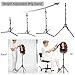TopDirect 65 Inch Reinforced Mannequin Head Stand,Portable Adjustable Wig Stand Tripod,Mannequin Wig Head Stand Suitable for Beauty Schools,Barber Training,DIY Styling Design