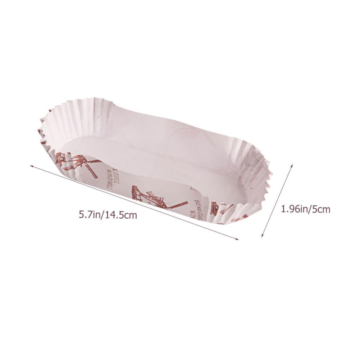 ABOOFAN 600piezas Taza de Pastel Forma de Barco de Moldes Prueba de Aceite para Envolver Pasteles y Cupcakes Perfectos para Fiestas y Celebraciones