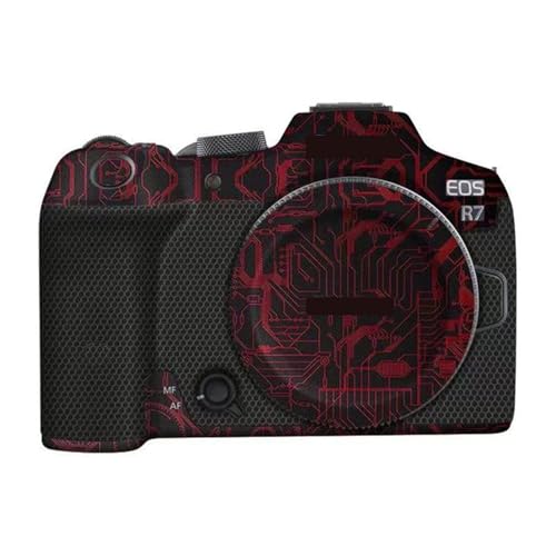 Film vinyle Canon EOS R7 Rouge circuit habillage haute qualité