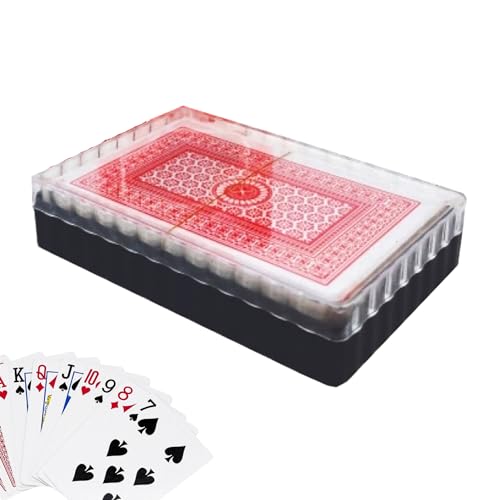 PARENCE.- Jeu de 54 Cartes avec Boîte/Rouge ou Bleu - Poker