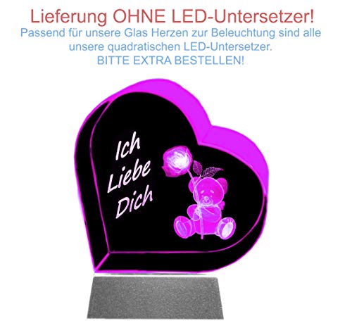 Kaltner Präsente Idea Regalo - Cuore in Vetro