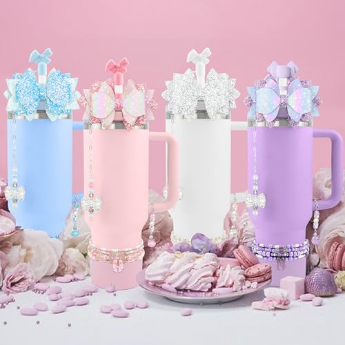 Hpebl 9PCS Accessories for Stanley Cup 30 40oz Tumbler Accessories, Pink - image 7
