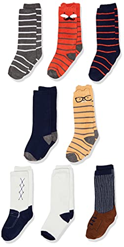 Hudson Baby Unisex Baby Cotton Rich Knee-High Socks, Handsome Fox, 6-12 Months