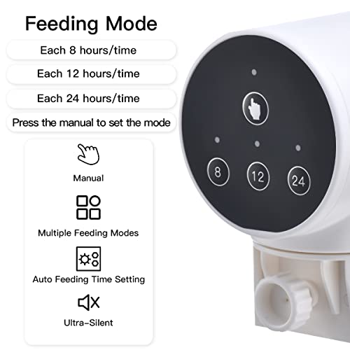 Automatic Fish Feeder, CHERLAM Fish Feeder Automatic Dispenser, 0.05Gal Adjustable Timer Feeder for Aquarium Fish Tank… - Image 5