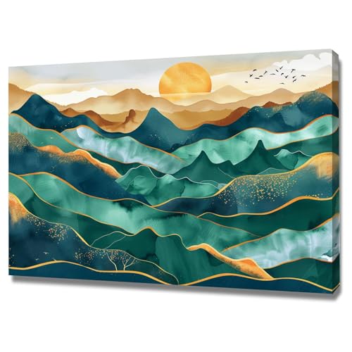 Tableau decoration murale salon pour habiller un grand mur vide avec style art abstrait