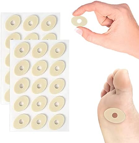 MGUTOD Soft Foam Callus Cushions Round - Corn Cushion Pads Self Stick Adhesive 75 Count Sticker Callus Pads Reducing Rubbing Cushions for Pain Relief Toes (Beige)