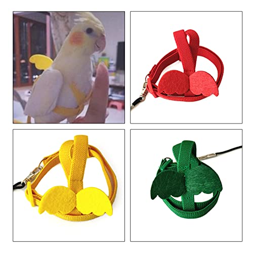 Image of Bird Harness Leash Parrot Flight Training Vest Parrot Costume Clothes Lovebirds Cockatiel Conures Flying Clothing