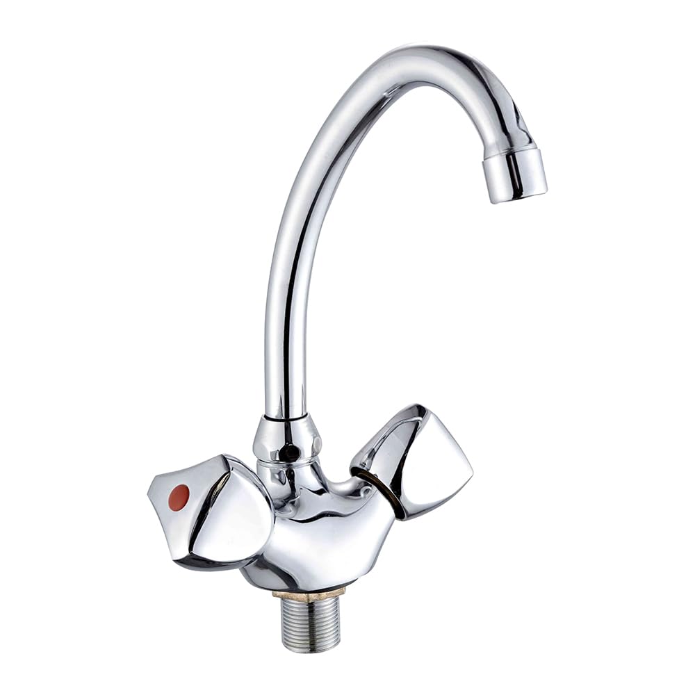 Faucet for Kitchen Sink & Bathroom Wash Basin Mixer Orange Single Hole Double Handles