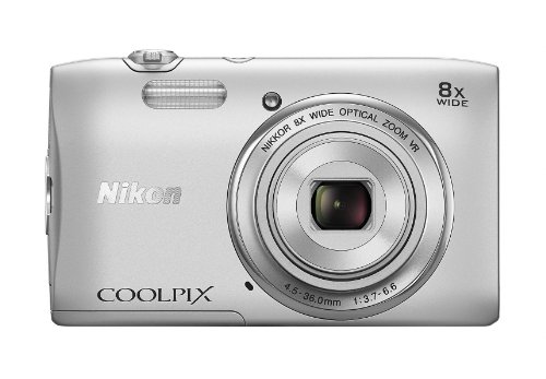 Nikon COOLPIX S3600 20.1 MP Digital Camera with 8x Zoom NIKKOR Lens and 720p HD Video (Silver) (Renewed)