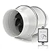 Hon&Guan Abluftventilator Rohrventilator 150 mm, ABS Regelbar Rohrventilator mit variabler Geschwindigkeitskontrolle, für Heizung, Kühlung, Booster, Wachstumszelte, Hydrokulturen, Heimgebrauch