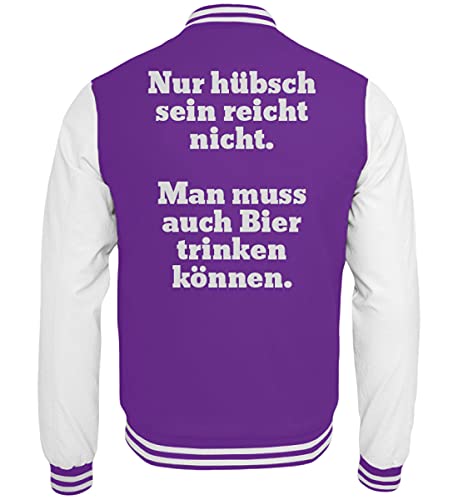 Veste de survêtement College bière taille L blouson homme style vintage