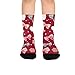 susiyo Artistic Heart Lollipop Pattern Hiking Socks Boy Girls - Cushioned Crew Socks for Kids Soft, Breathable & Seamless Toe for All-Day Comfort